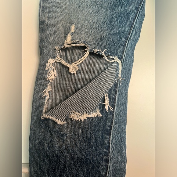 Levis 501 Distressed Size 27 Waist White Oak Denim - Picture 6 of 6